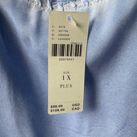 NWT Anthropologie Nell Lavender Tiered Pullover Midi Dress in Women's 1X - Picture 7 of 14